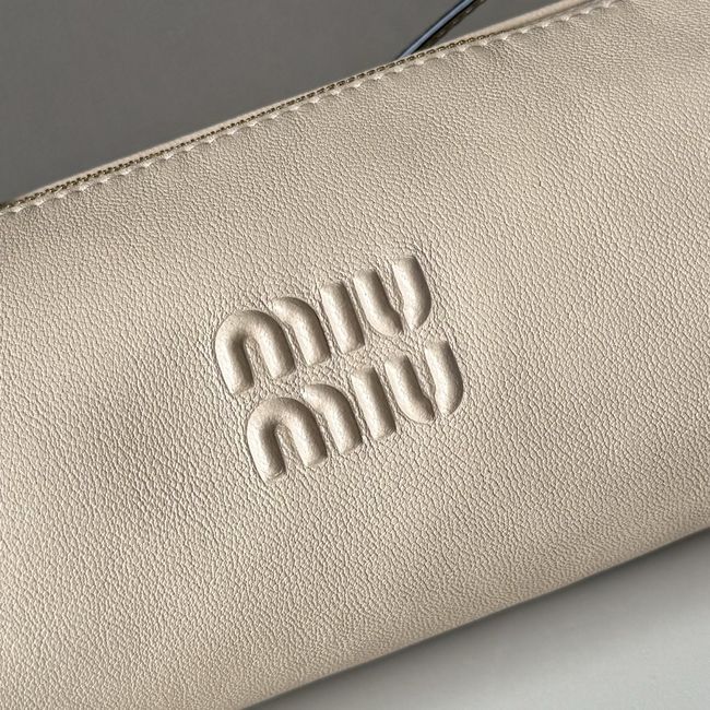 MIUMIU Tote Shoulder Handbag Velvet 5NE851 Ivory MIUMIU Tote Shoulder Handbag Velvet 5NE851 Ivory