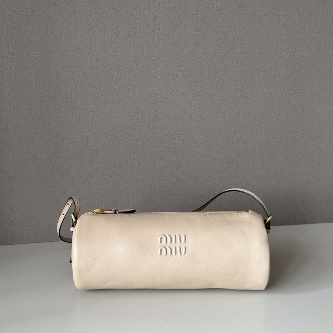 MIUMIU Tote Shoulder Handbag Velvet 5NE851 Ivory MIUMIU Tote Shoulder Handbag Velvet 5NE851 Ivory
