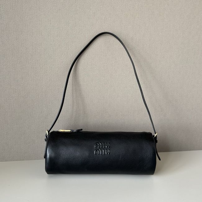 MIUMIU Tote Shoulder Handbag sheepskin 5NE851 black MIUMIU Tote Shoulder Handbag sheepskin 5NE851 black