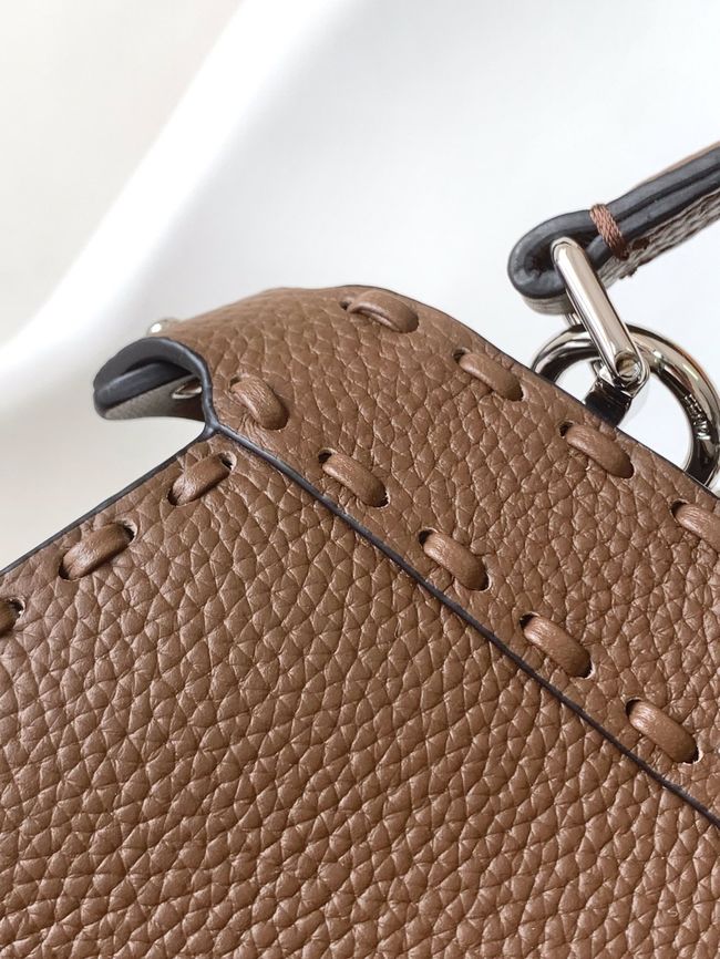 FENDI Peekaboo ISeeU Petite bag 8BN335A dark brown
