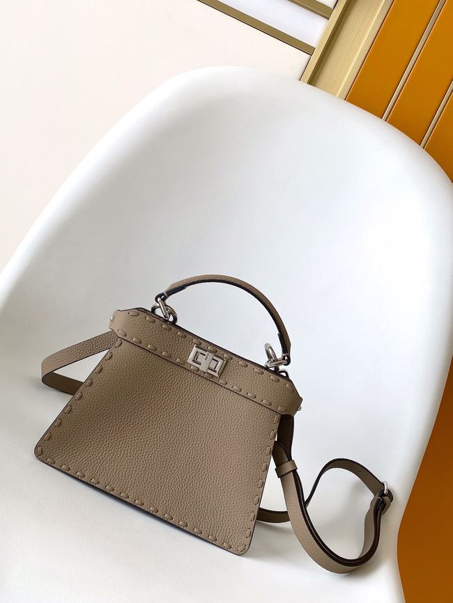 FENDI Peekaboo ISeeU Petite bag 8BN335A gray
