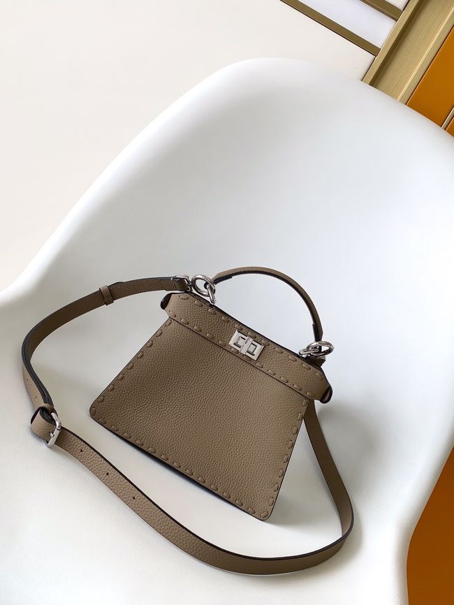 FENDI Peekaboo ISeeU Petite bag 8BN335A gray