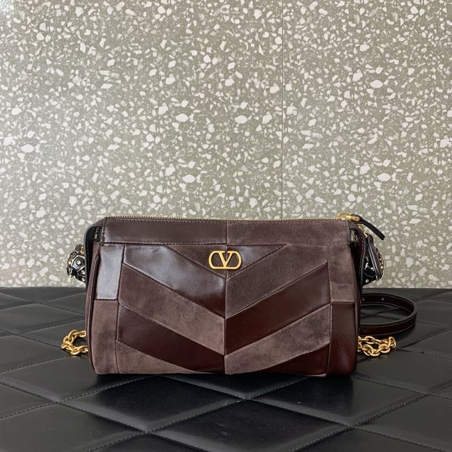 VALENTINO PANTHEA Small bag WB0S99 dark brown