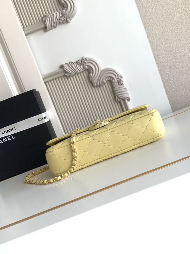 Chanel Flap Bag Lambskin AS6568 yellow