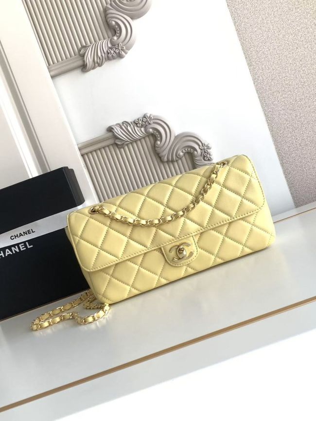 Chanel Flap Bag Lambskin AS6568 yellow