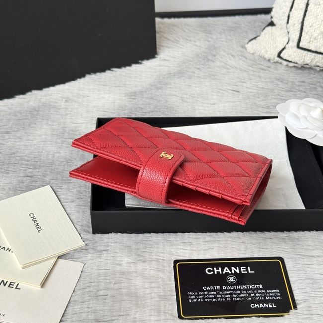 Chanel Passport Holder AP3196 red