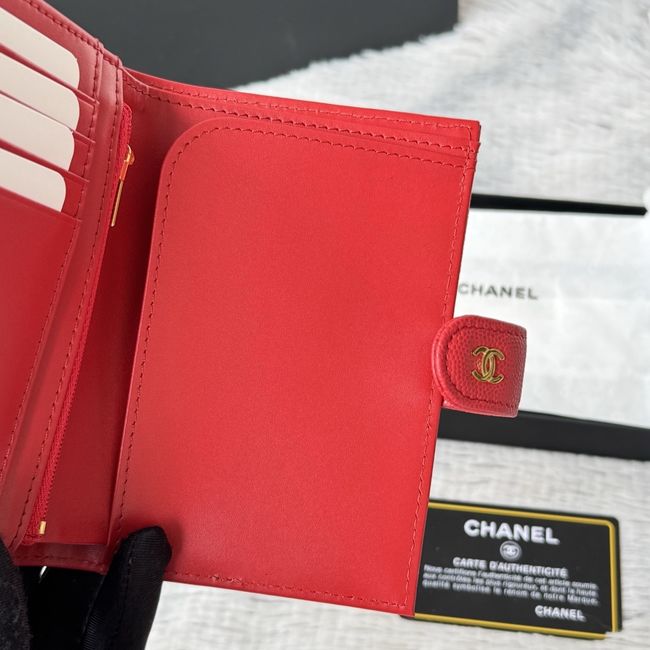Chanel Passport Holder AP3196 red