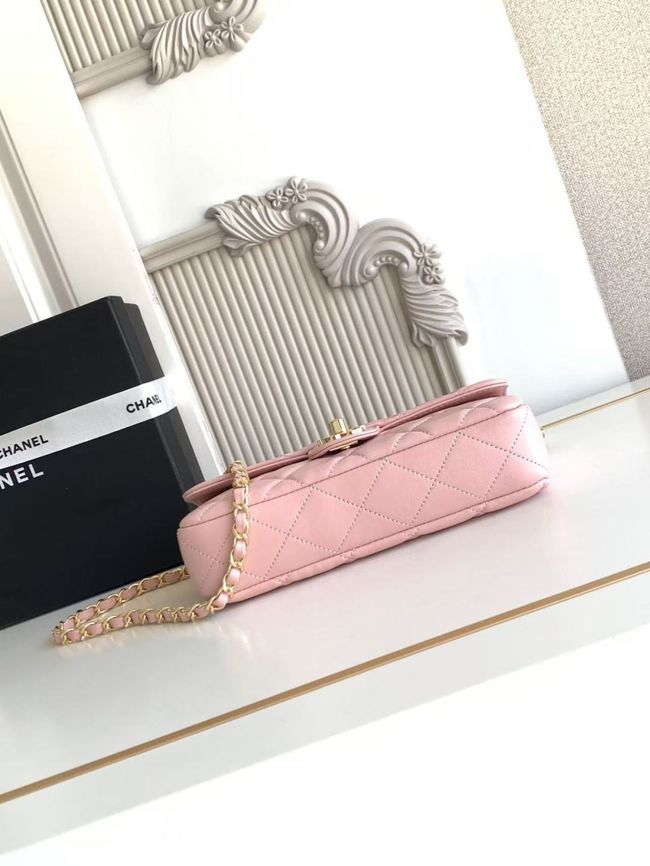 Chanel Small Flap Bag Lambskin AS6430 pink Chanel Small Flap Bag Lambskin AS6430 pink