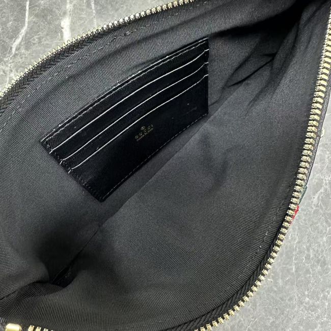 Gucci GG Marmont pouch with strap A006X2 black