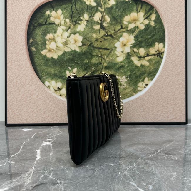 Gucci GG Marmont pouch with strap B006X2 black