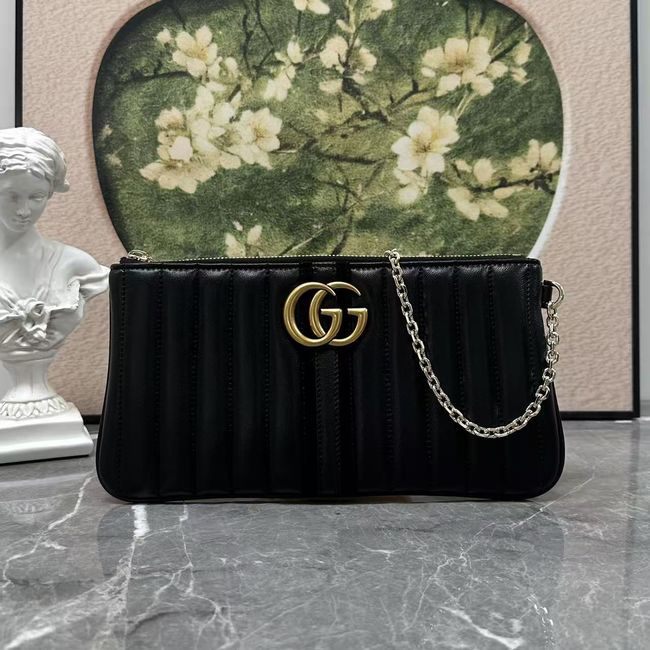 Gucci GG Marmont pouch with strap B006X2 black