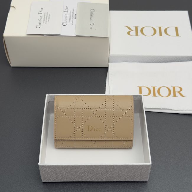 Lady Dior Dahlia Wallet S4602 apricot