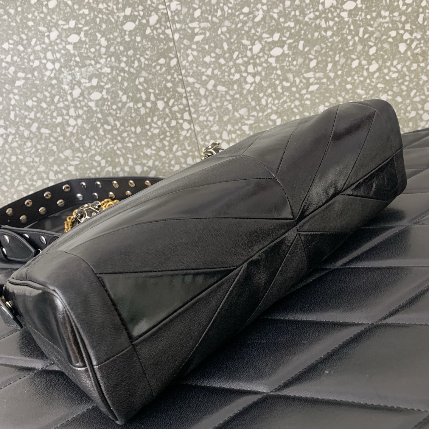 VALENTINO PANTHEA lambskin bag WB0S70 black