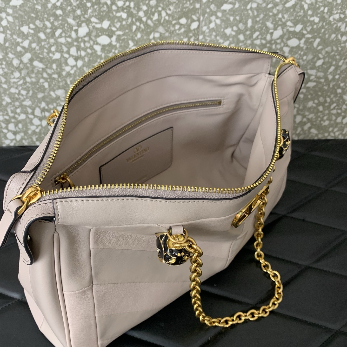 VALENTINO PANTHEA lambskin bag WB0S70 pink