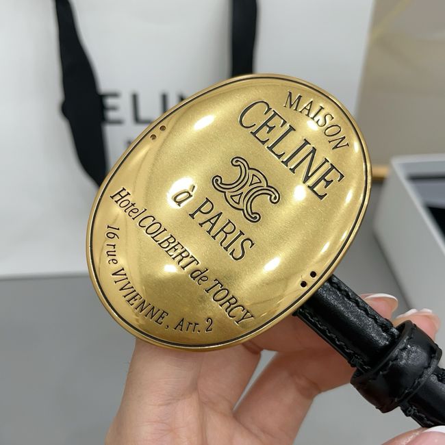 Celine LITTLE MAISON CELINE BELT IN TAURILLON LEATHER 18MM HO5705 Celine LITTLE MAISON CELINE BELT IN TAURILLON LEATHER 18MM HO5705