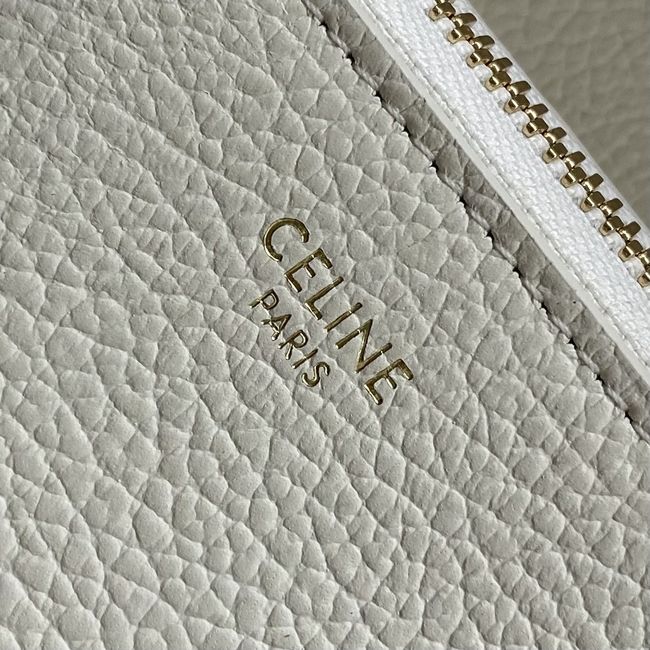 CELINE FLAIR IN GRAINED CALFSKIN  L10BF5 CREAMY WHITE