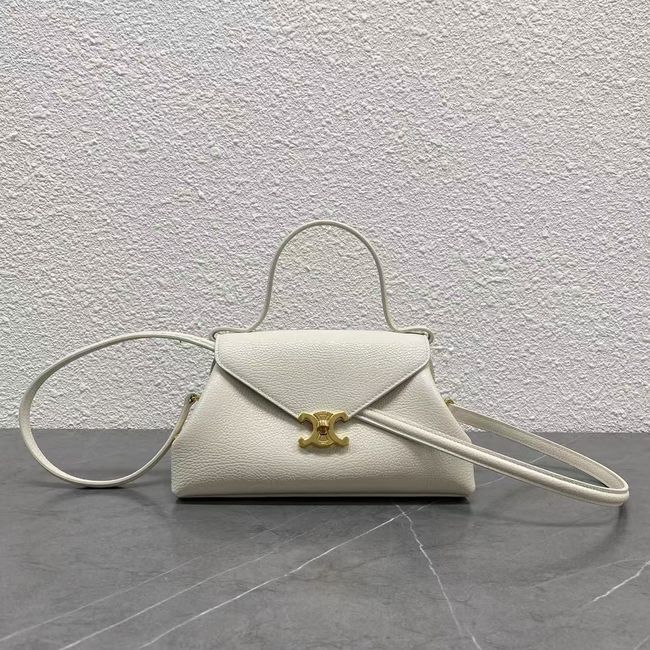 CELINE FLAIR IN GRAINED CALFSKIN  L10BF5 CREAMY WHITE