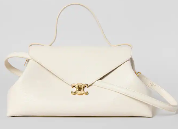 CELINE FLAIR IN GRAINED CALFSKIN  L10BF5 CREAMY WHITE