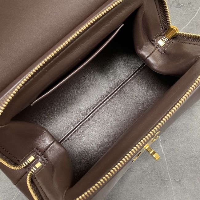 CELINE FLAIR IN GRAINED CALFSKIN L10BF5 CREAMY CHESTNUT