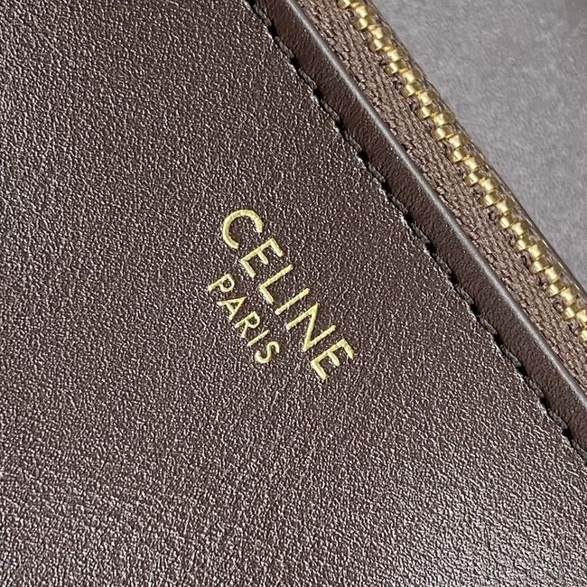 CELINE FLAIR IN GRAINED CALFSKIN L10BF5 CREAMY CHESTNUT