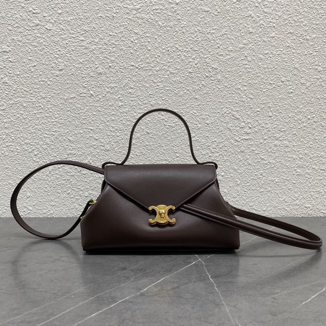 CELINE FLAIR IN GRAINED CALFSKIN L10BF5 CREAMY CHESTNUT