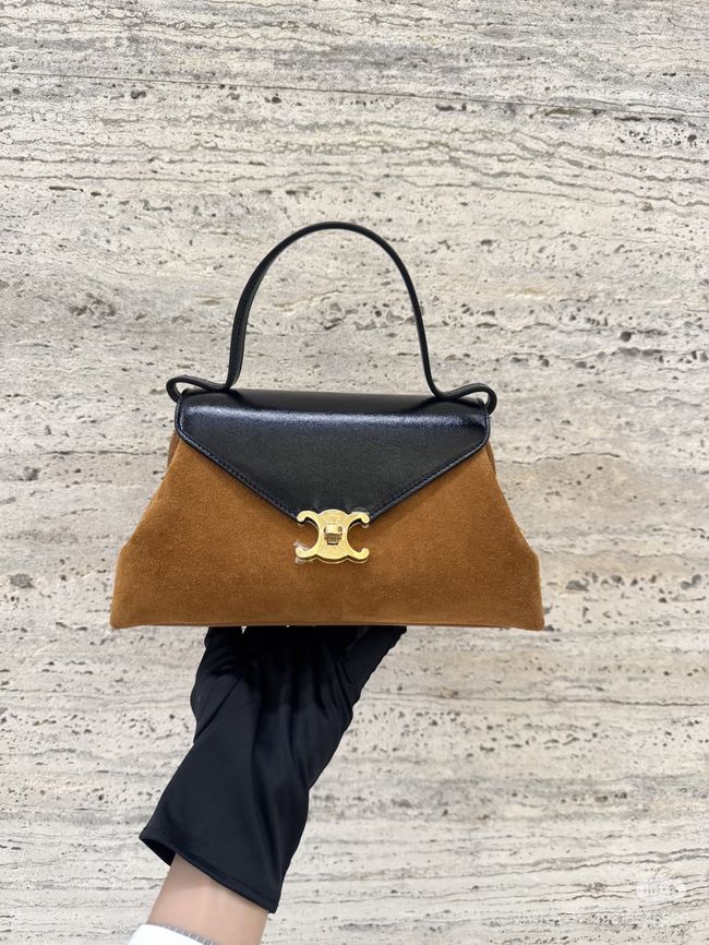 CELINE FLAIR IN GRAINED CALFSKIN L10BF5 Suede CREAMY & black