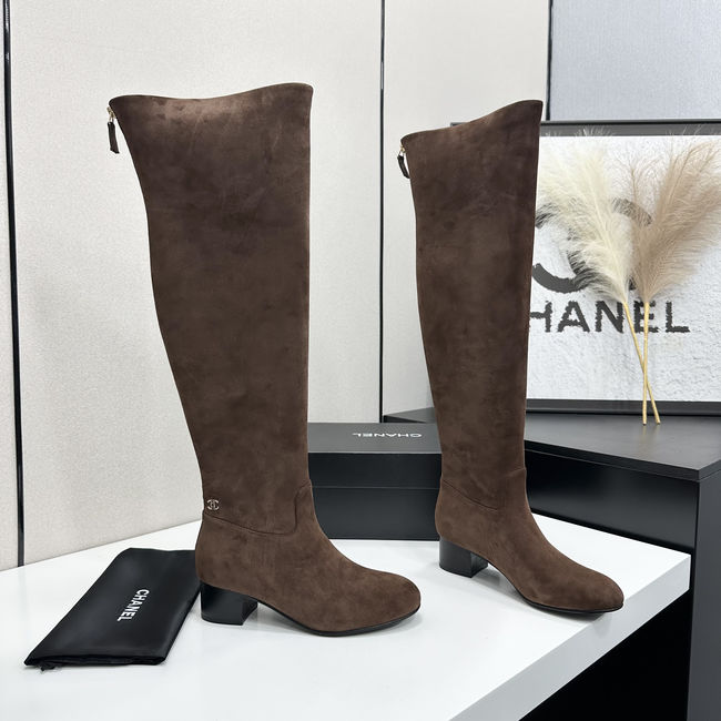 Chanel Calf Boots Suede 95411-3