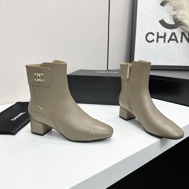 Chanel Mid-Calf Boots Shiny Calfskin 95408-2
