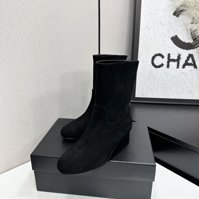 Chanel Mid-Calf Boots Suede 95410-2
