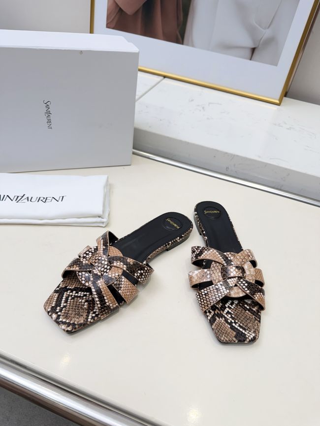 Saint Laurent tribute SANDALS in smooth leather 875936-11