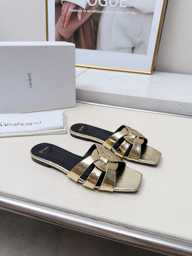 Saint Laurent tribute SANDALS in smooth leather 875936-12
