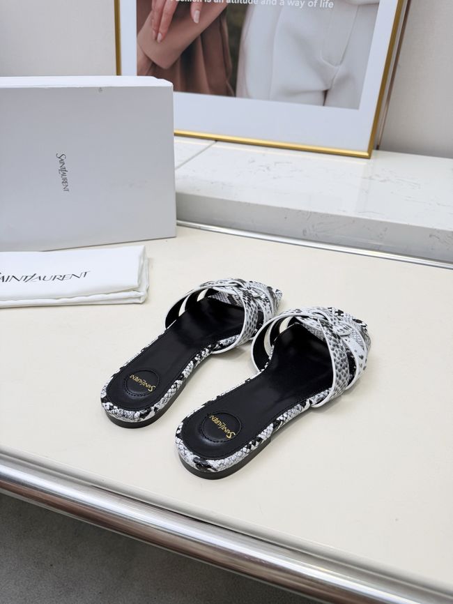 Saint Laurent tribute SANDALS in smooth leather 875936-13
