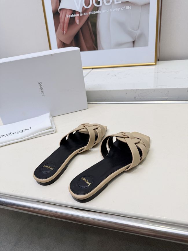 Saint Laurent tribute SANDALS in smooth leather 875936-3