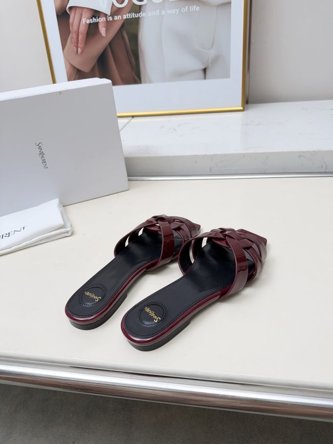 Saint Laurent tribute SANDALS in smooth leather 875936-4