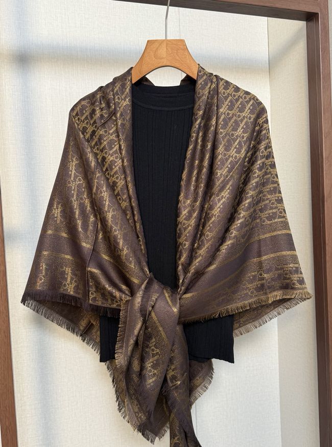 Dior Oblique Shawl Wool and Silk Jacquard I1058-11