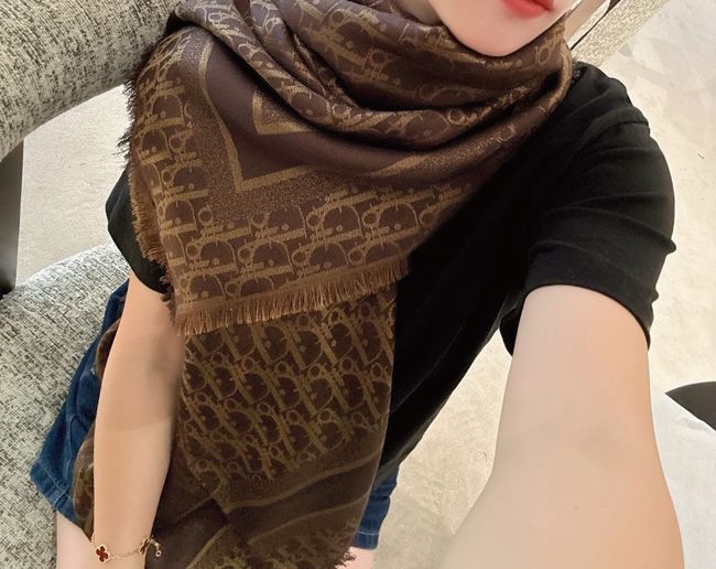 Dior Oblique Shawl Wool and Silk Jacquard I1058-11