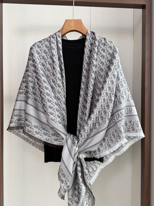 Dior Oblique Shawl Wool and Silk Jacquard I1058-3