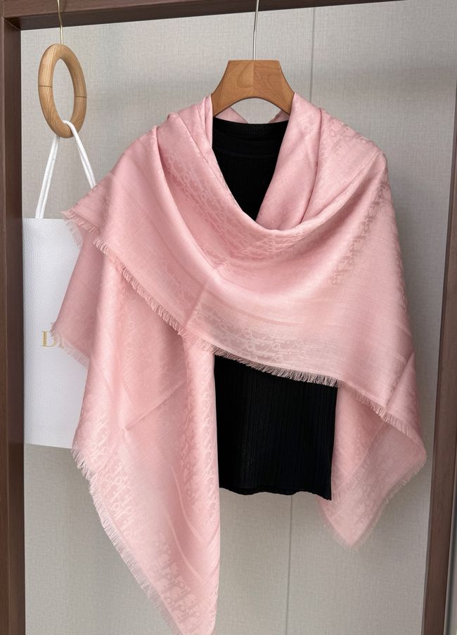 Dior Oblique Shawl Wool and Silk Jacquard I1058-4 Dior Oblique Shawl Wool and Silk Jacquard I1058-4