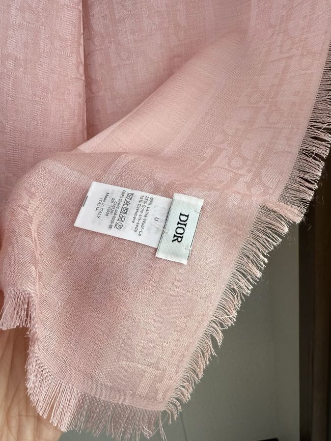 Dior Oblique Shawl Wool and Silk Jacquard I1058-4 Dior Oblique Shawl Wool and Silk Jacquard I1058-4
