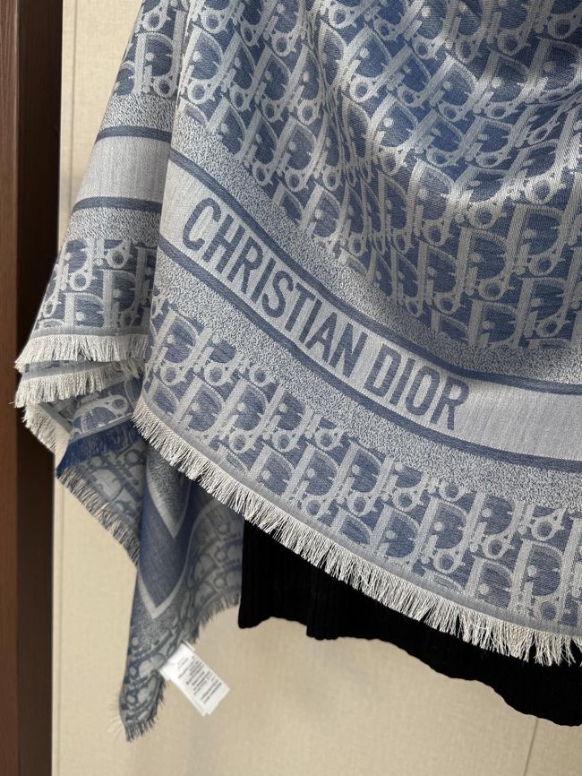 Dior Oblique Shawl Wool and Silk Jacquard I1058-8 Dior Oblique Shawl Wool and Silk Jacquard I1058-8