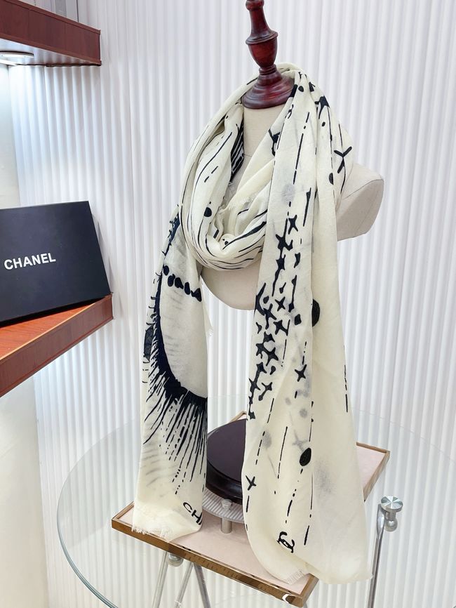 Chanel cashmere scarf AAC489-2