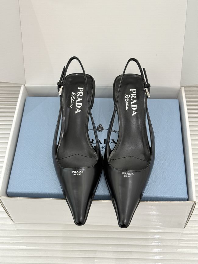 Prada Brushed leather slingback pumps 1I659O-1