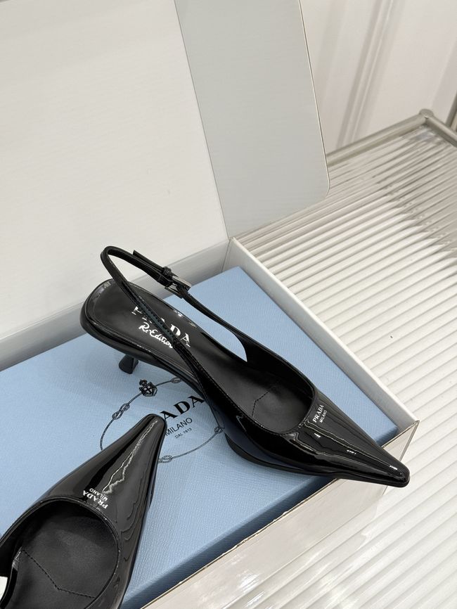 Prada Brushed leather slingback pumps 1I659O-6
