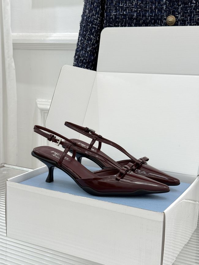 Prada Brushed leather slingback pumps 1I701O-6