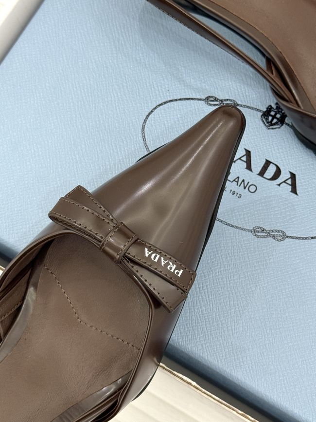 Prada Brushed leather slingback pumps 1I702O-6
