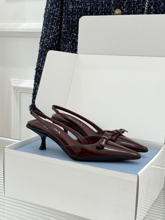 Prada Brushed leather slingback pumps 1I702O-7