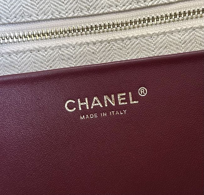 Chanel Shopping Bag Suede AS6483 Dark brown