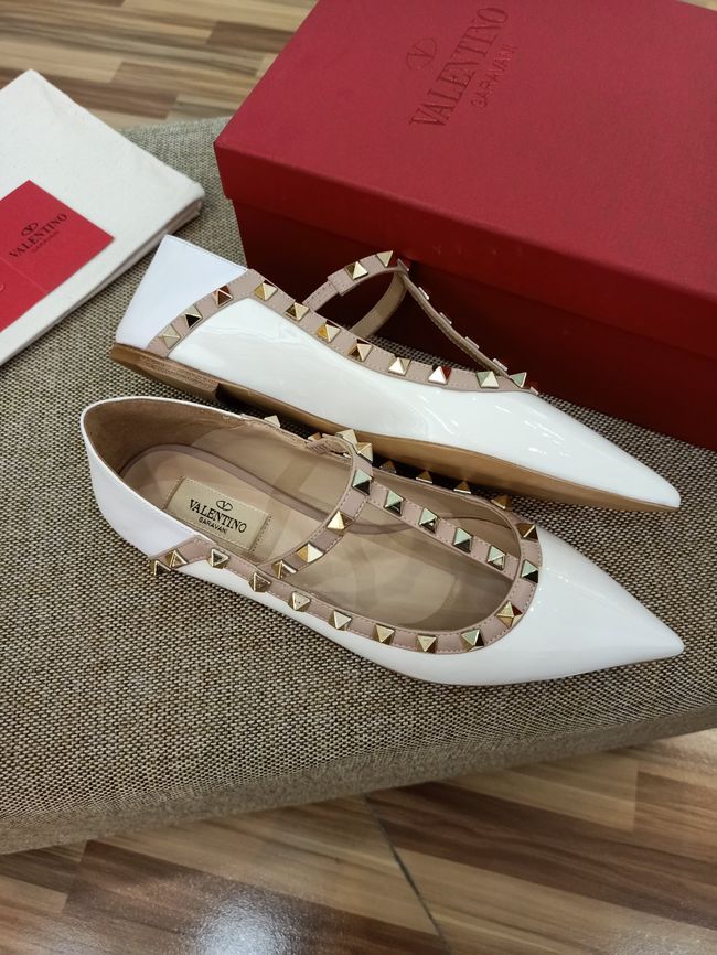 Valentino ROCKSTUD patent leather studded ballet flats WS0403V-2