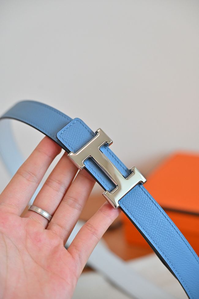 Hermes Constance buckle & double-sided leather belt 24mm H07457-10