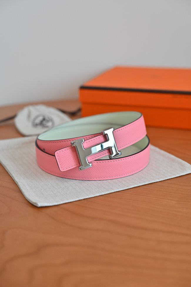 Hermes Constance buckle & double-sided leather belt 24mm H07457-2